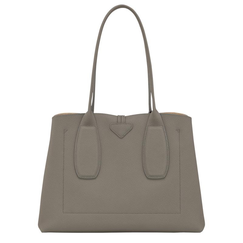 Turtledove Grey Women's Longchamp Roseau L Tote Bag | VWOST-6572