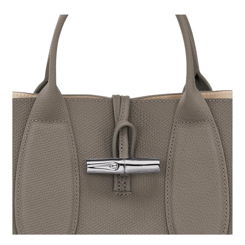 Turtledove Grey Women's Longchamp Roseau M Handbags | WKEHX-6074