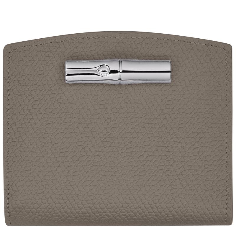 Turtledove Grey Women\'s Longchamp Roseau Wallets | BFHCQ-9052