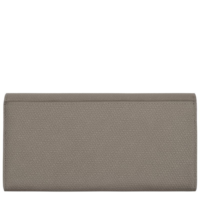 Turtledove Grey Women's Longchamp Roseau Continental Wallets | WJYLA-8324