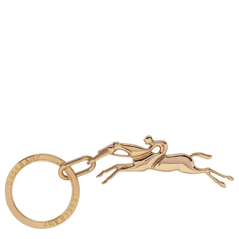 Very pale gold Women\'s Longchamp Cavalier Key Rings | UQEDX-0391