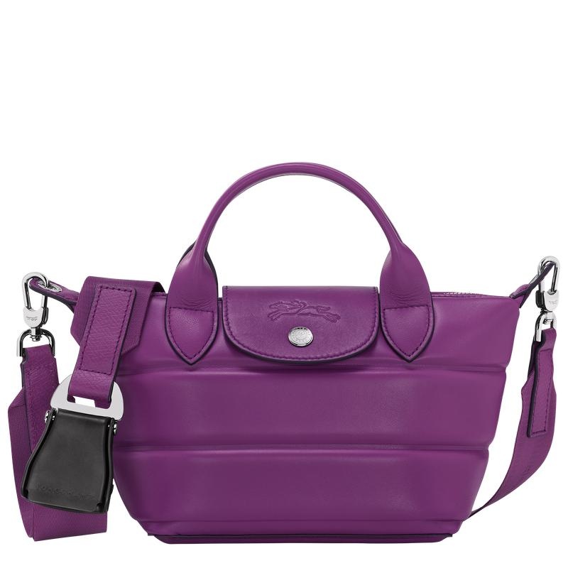 Violet Purple Women\'s Longchamp Le Pliage Xtra XS Handbags | JOGAT-3458