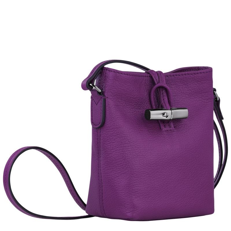 Violet Purple Women's Longchamp Roseau XS Crossbody Bags | ZKHSY-0172