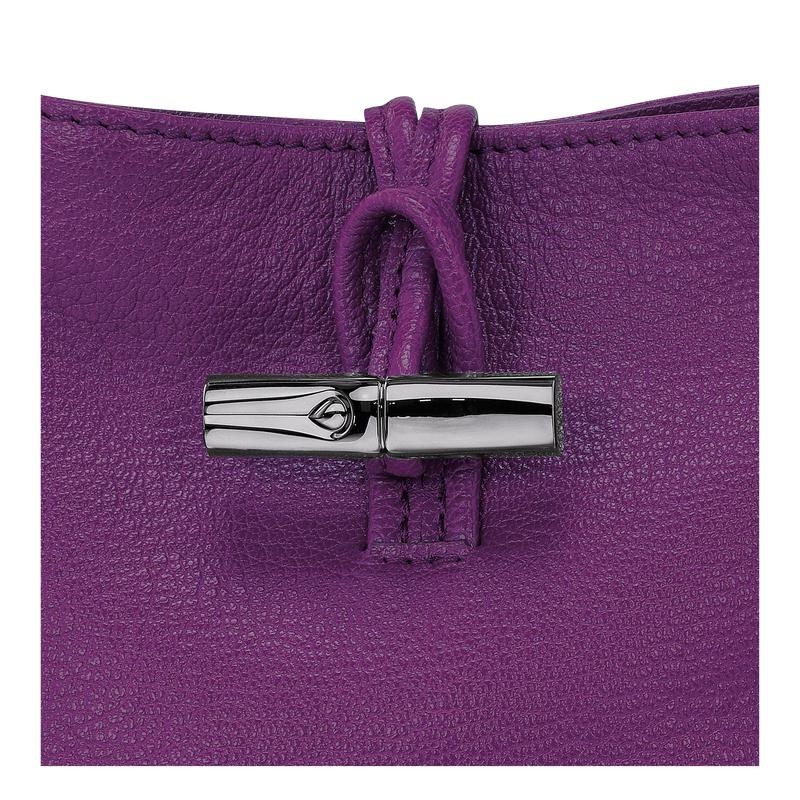 Violet Purple Women's Longchamp Roseau XS Crossbody Bags | ZKHSY-0172