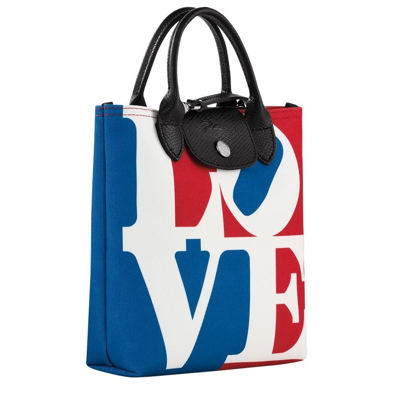 White Men's Longchamp x Robert Indiana XS Crossbody Bags | PNZKY-0976