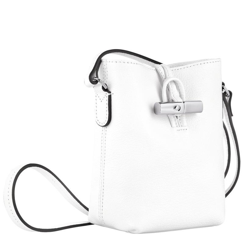 White Women's Longchamp Roseau XS Crossbody Bags | GMBEF-4689