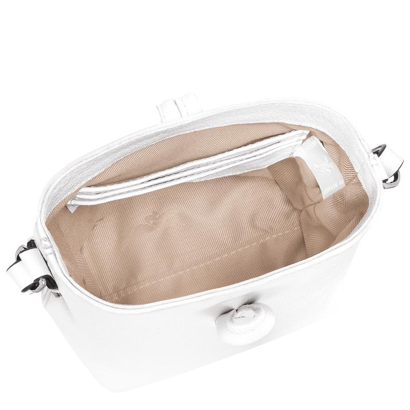 White Women's Longchamp Roseau XS Crossbody Bags | GMBEF-4689