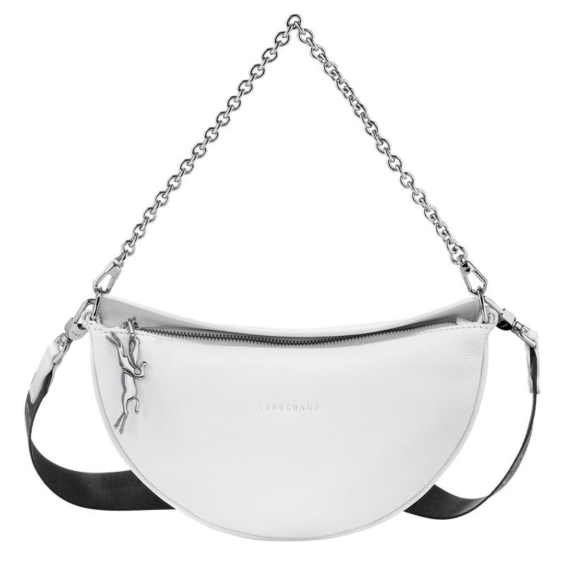 White Women\'s Longchamp Smile S Crossbody Bags | DILHK-4617