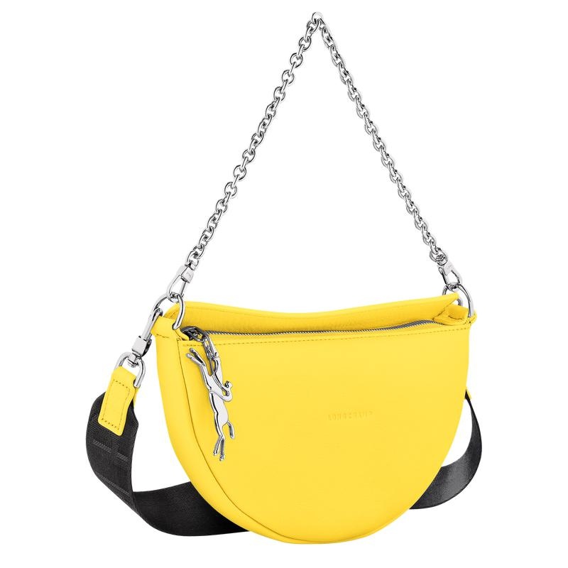 Yellow Women's Longchamp Smile S Crossbody Bags | YVBSO-2586