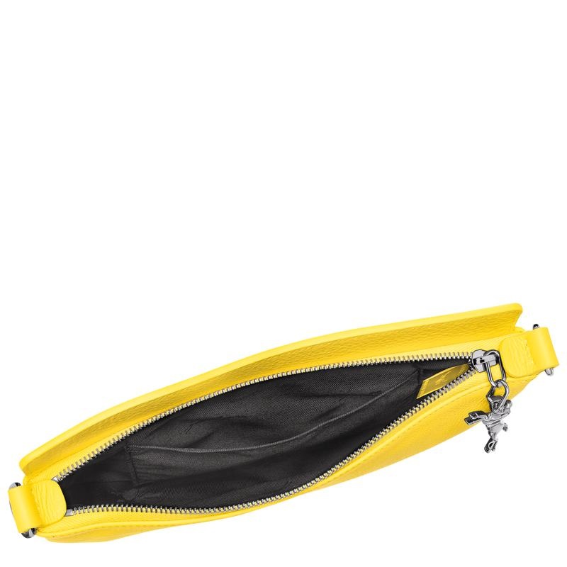 Yellow Women's Longchamp Smile S Crossbody Bags | YVBSO-2586