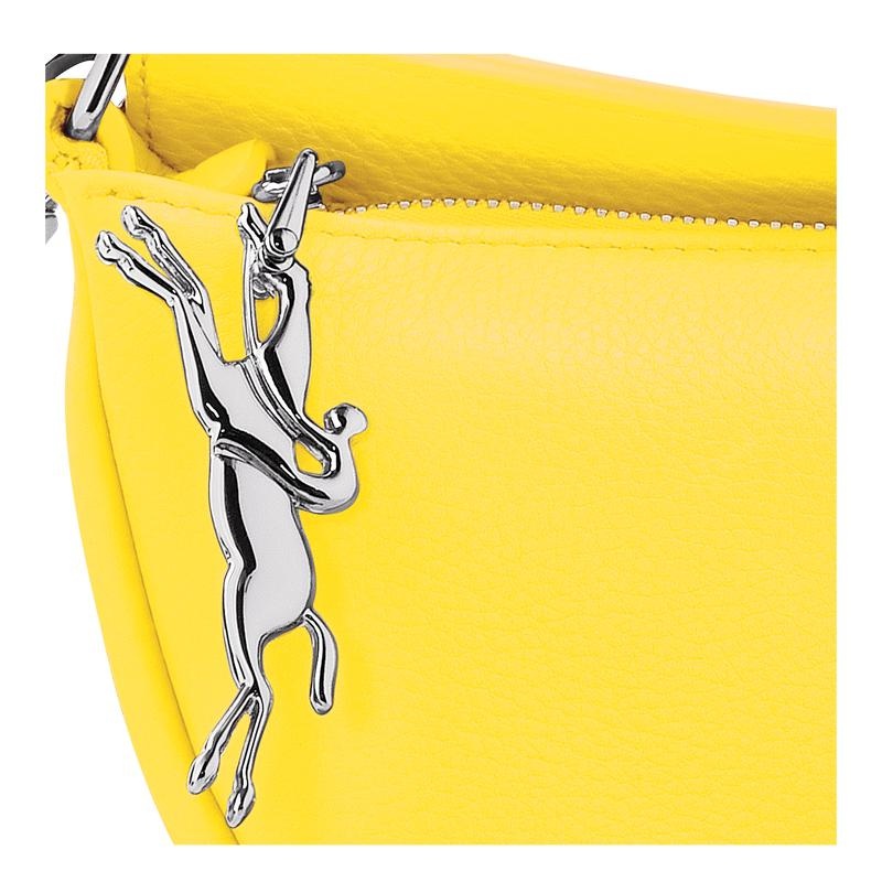 Yellow Women's Longchamp Smile S Crossbody Bags | YVBSO-2586